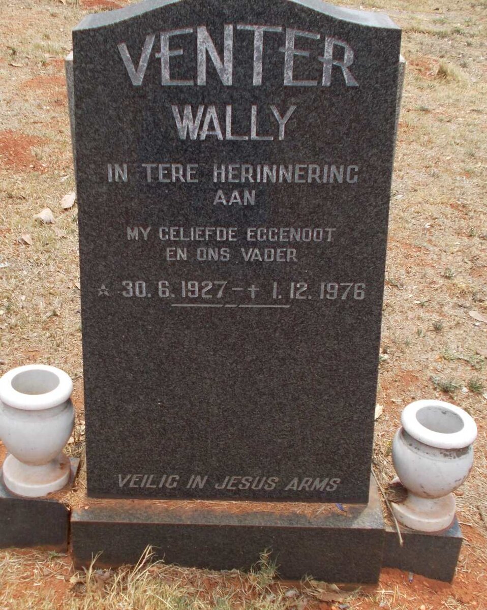 VENTER Wally 1927-1976