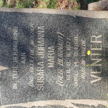 VENTER Susara Johanna Maria nee BLIGNAUT 1877-1960