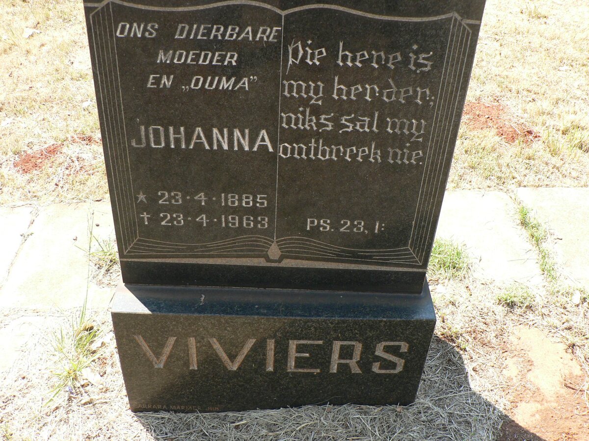 VIVIERS Johanna 1885-1963
