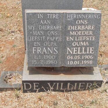 VILLIERS Frans, de 1900-1980 &amp; Nellie 1906-1998