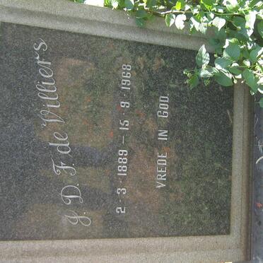 VILLIERS J.D.F., de 1889-1968