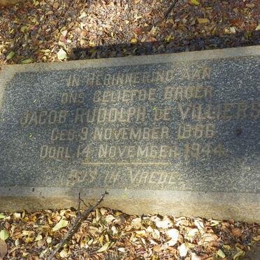 VILLIERS Jacob Rudolph, de 1866-1944