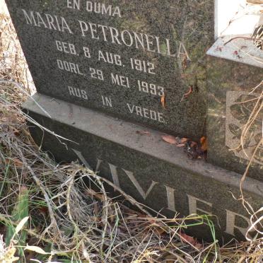 VIVIER Christiaan Pieter 1912-1962 &amp; Maria Petronella 1912-1993