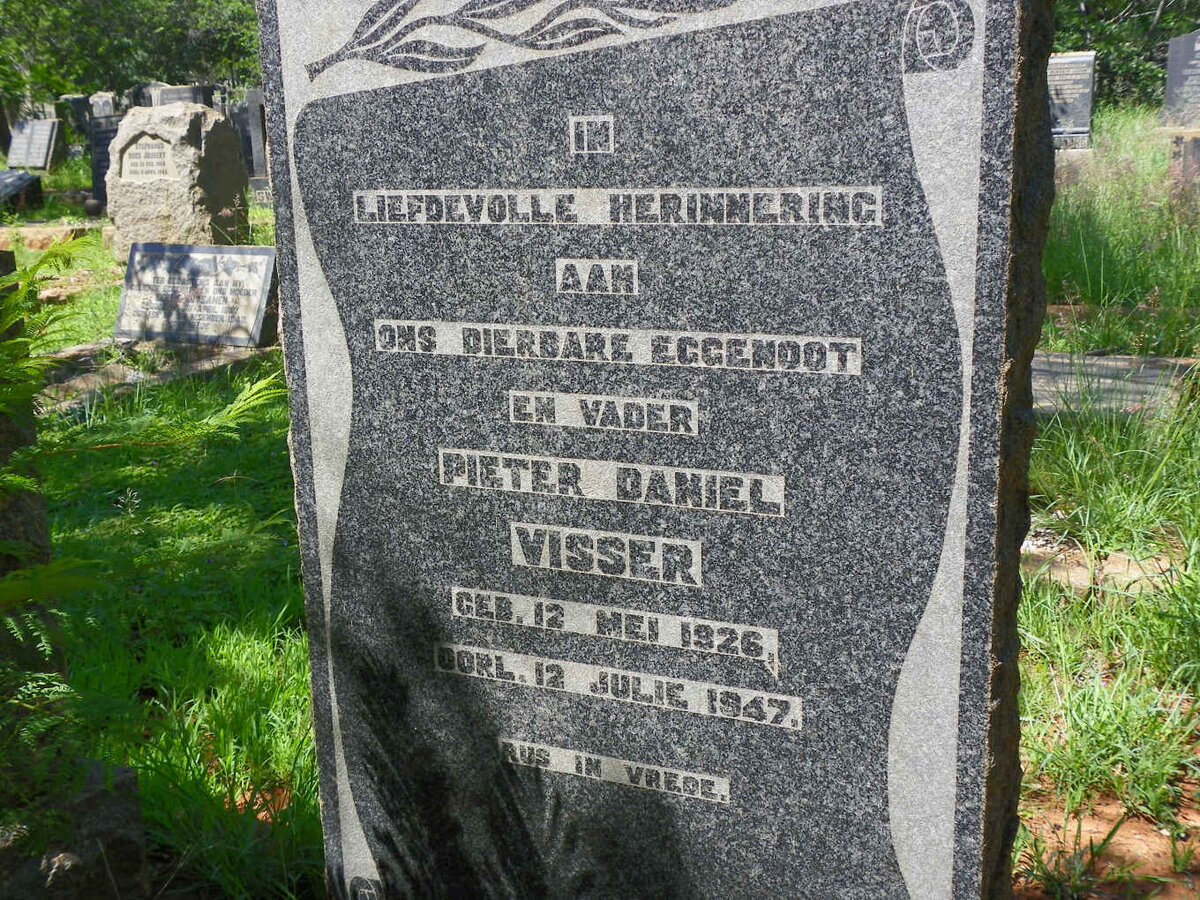 VISSER Pieter Daniel 1926-1947