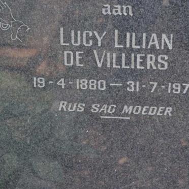VILLIERS Lucy Lilian, de 1880-1972