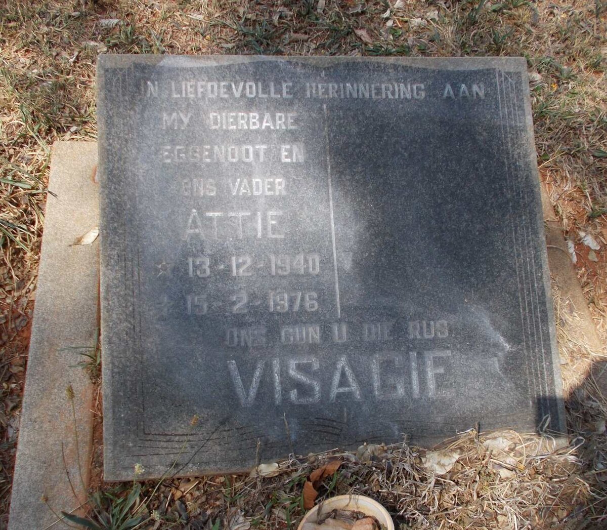 VISAGIE Attie 1940-1976