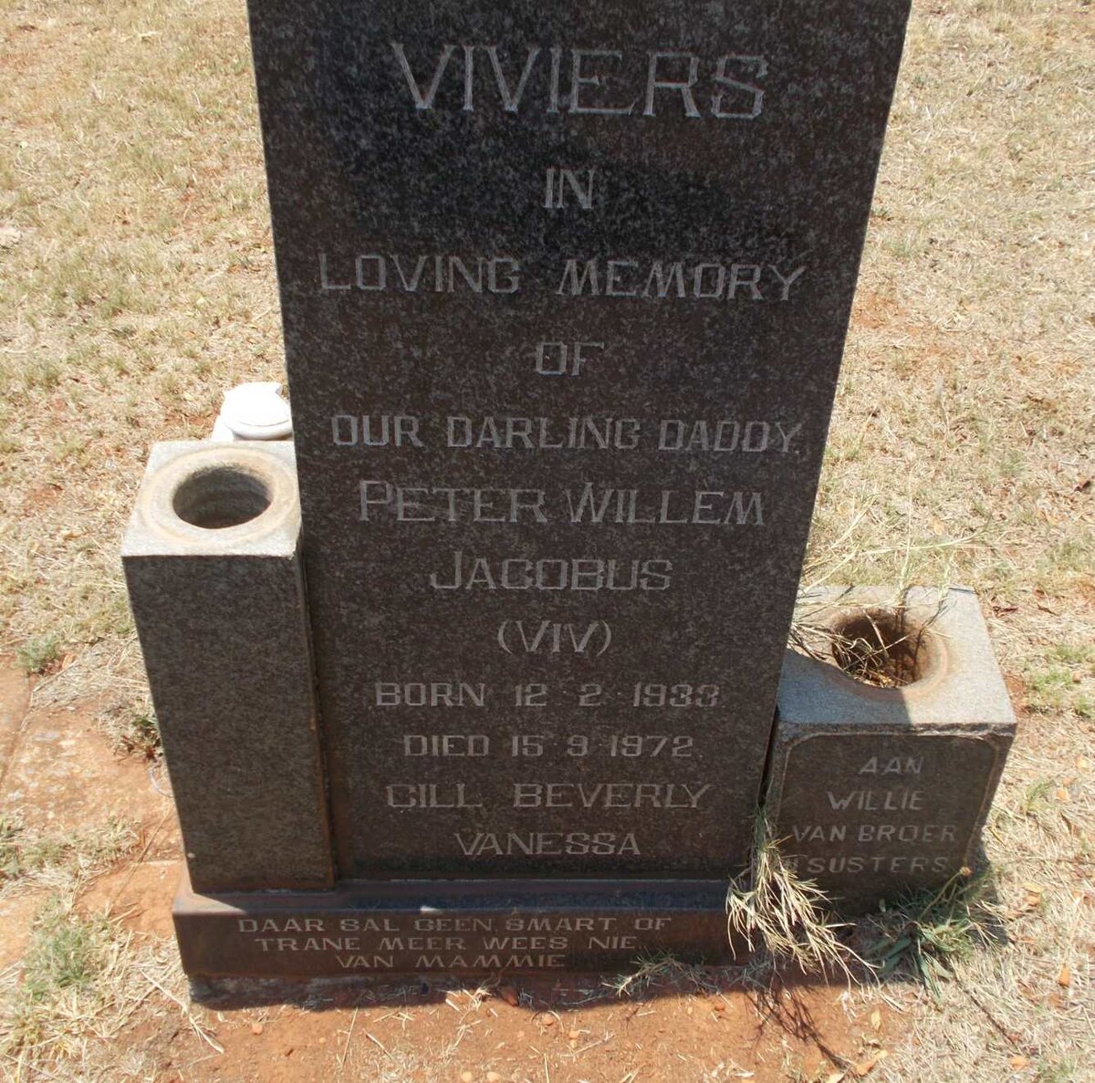 VIVIERS Peter Willem Jacobus 1933-1972