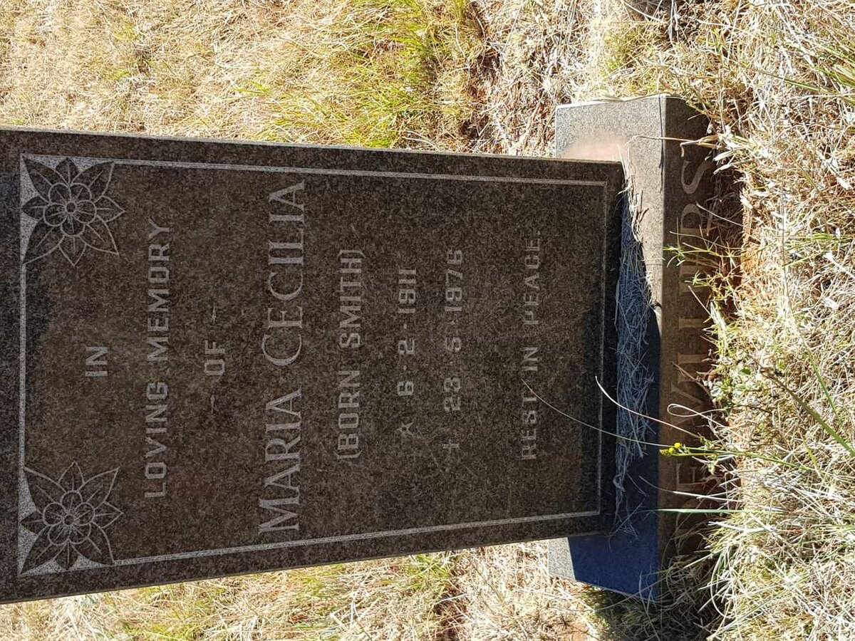 VILLIERS Maria Cecilia, de nee SMITH 1911-1976