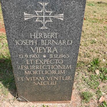 VIEYRA Herbert Joseph Bernard 1902-1965