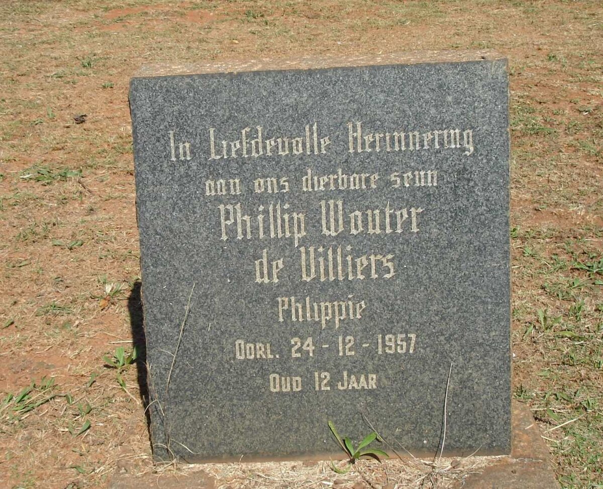 VILLIERS Phillip Wouter, de -1957