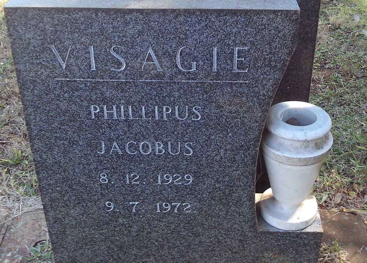 VISAGIE Phillipus Jacobus 1929-1972