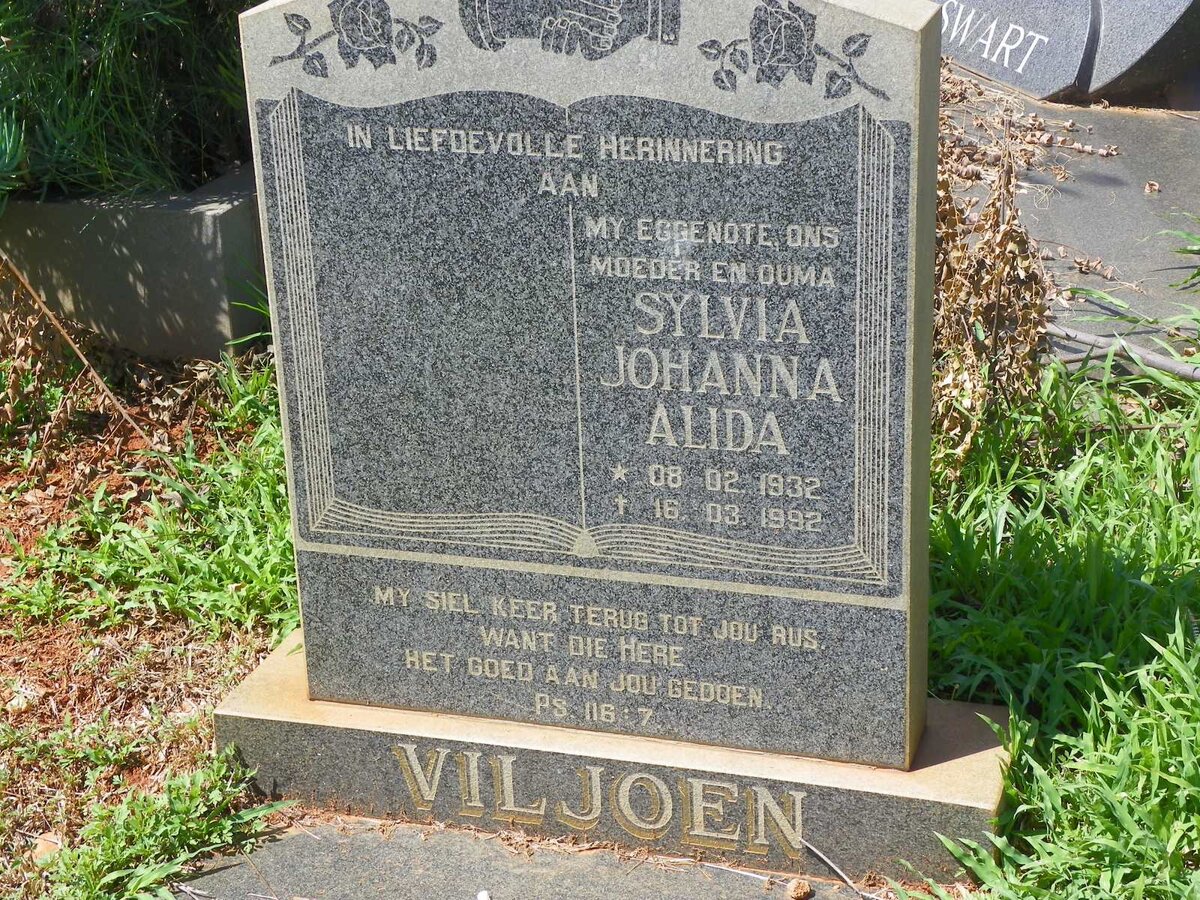 VILJOEN Sylvia Johanna Alida 1932-1992