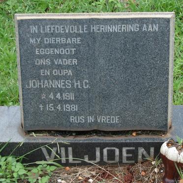 VILJOEN Johannes H.C. 1911-1981