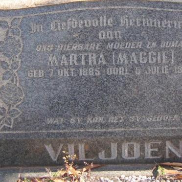 VILJOEN Martha 1885-1960