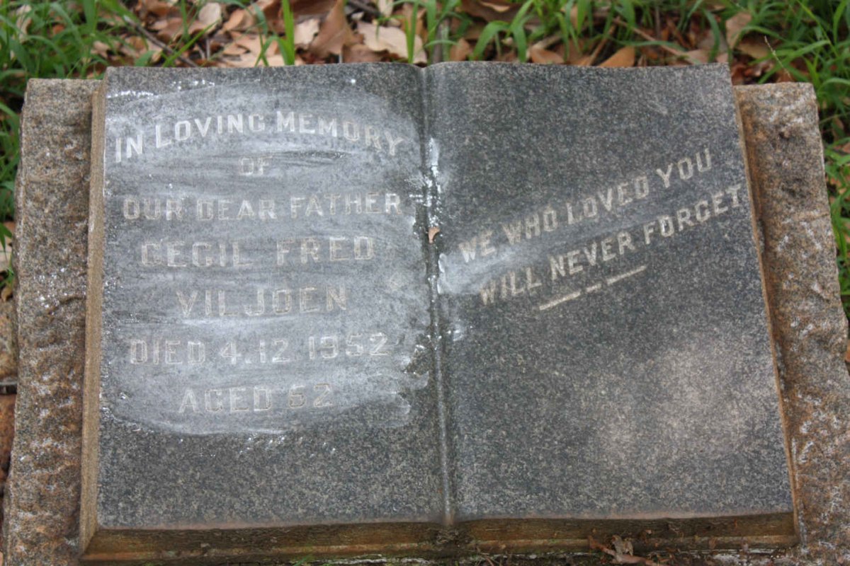 VILJOEN Cecil Fred -1952