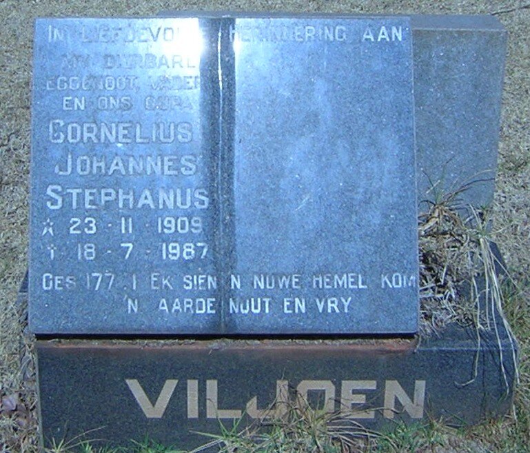 VILJOEN Cornelius Johannes Stephanus 1909-1987