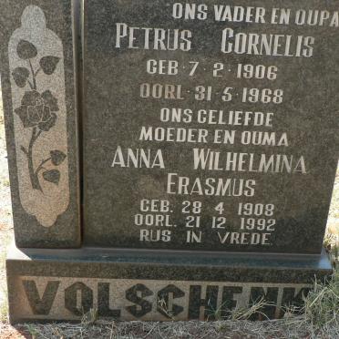 VOLSCHENK Petrus Cornelis 1906-1968 &amp; Anna Wilhelmina ERASMUS 1908-1992