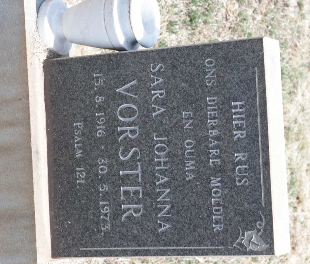 VORSTER Sara Johanna 1916-1973
