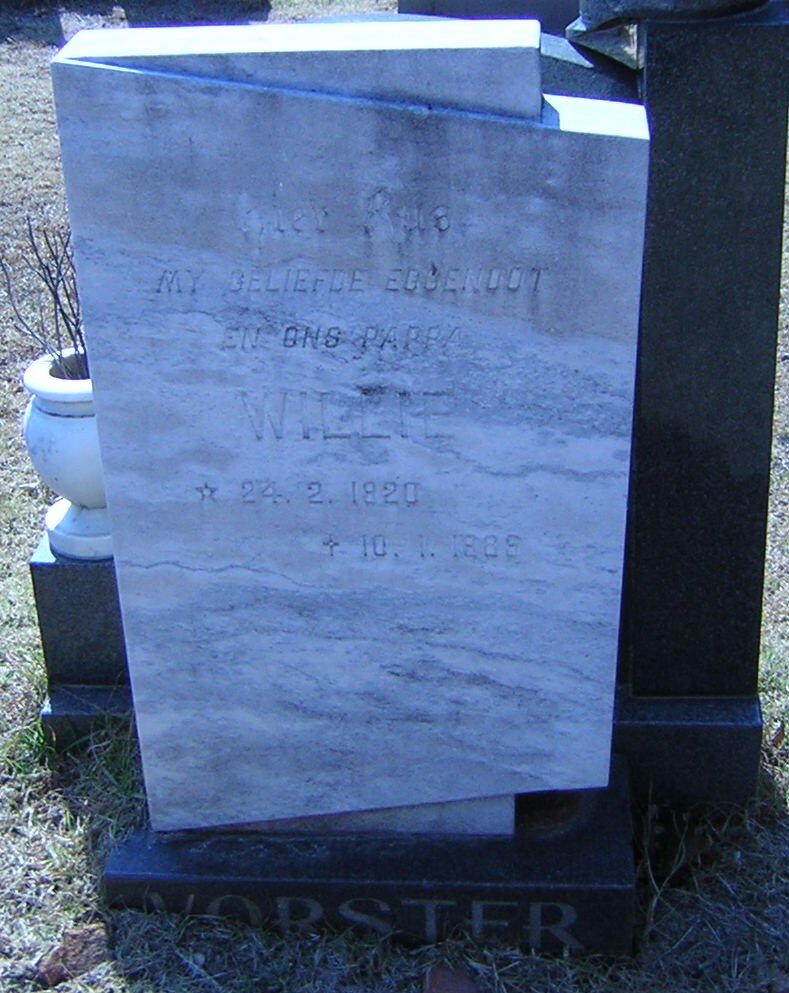 VORSTER Willie 1920-1985