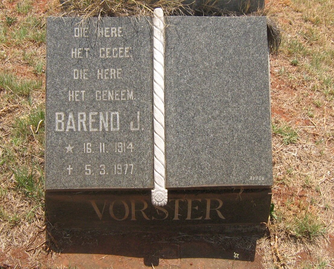 VORSTER Barend J. 1914-1977