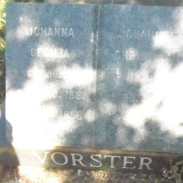VORSTER Johannes Christiaan 1886-1965 &amp; Johanna Cecilia VILJOEN 1888-1956