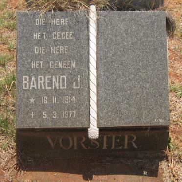 VORSTER Barend J. 1914-1977