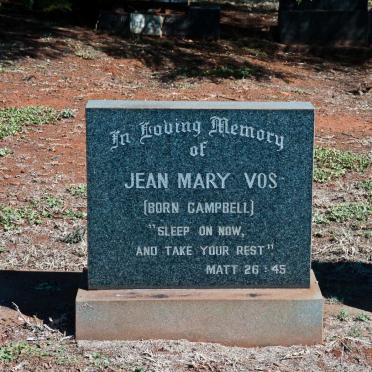 VOS Jean Mary nee CAMPBELL