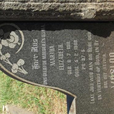 VOSLOO Jacobus Lodewicus 1898-1965 &amp; Martha Elizabeth 1911-1968