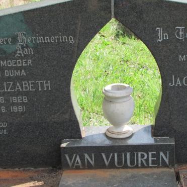 VUUREN Jacobus Matthews, van 1926-1979 &amp; Anna Elizabeth 1928-1991