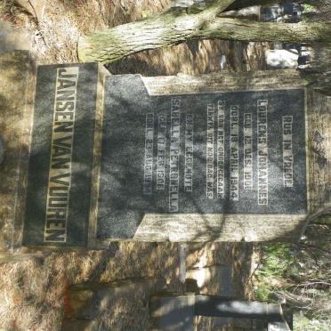 VUUREN Lourens Johannes, Jansen van 1901-1944 &amp; Isabella Petronella 1908-1994