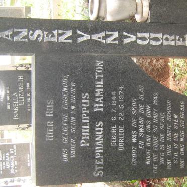VUUREN Philippus Stephanus Hamilton, Jansen van 1944-1974