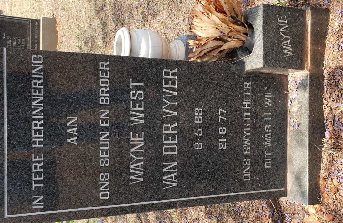 VYVER Wayne West, van der 1963-1977