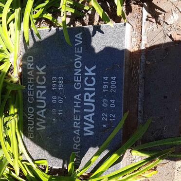 WAURICK Bruno Gerhard 1913-1983 &amp; Margaretha Genoveva 1914-2004