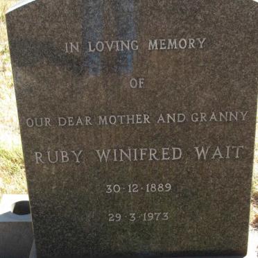 WAIT Ruby Winifred 1889-1973