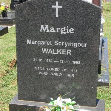 WALKER Margaret Scrymgour 1952-1998