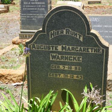 WARNCKE Auguste Margarethe 1885-1943