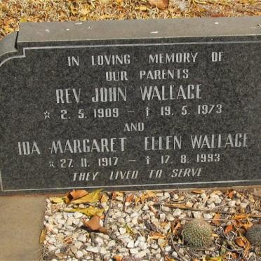 WALLACE John 1909-1973 &amp; Ida Margaret Ellen 1917-1993