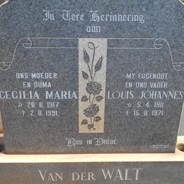 WALT Louis Johannes, van der 1911-1971 &amp; Cecilia Maria 1917-1991