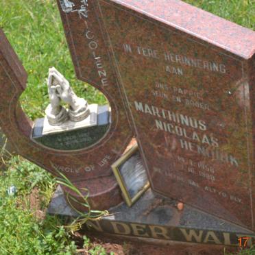 WALT Marthinus Nicolaas Hendrik, van der 1958-1988 :: VAN DER WALT Nickey Nicolene 1987-2003
