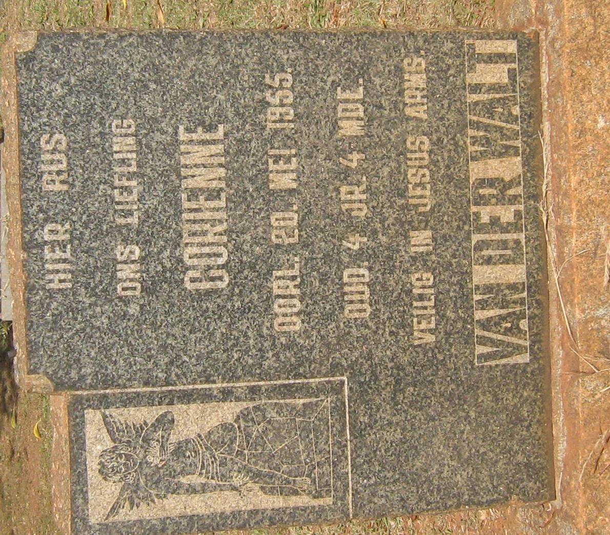 WALT Corrienne, van der -1955