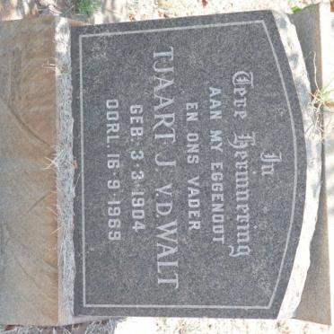 WALT Tjaart J., v.d. 1904-1969
