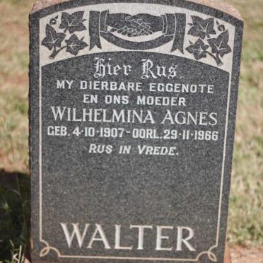 WALTER Wilhelmina Agnes 1907-1966
