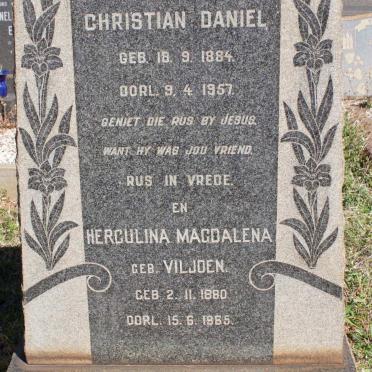 WAGENAAR Christian Daniel 1884-1957 Herculina Magdalena VILJOEN 1880-1965