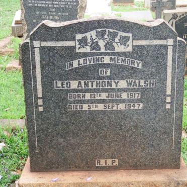 WALSH Leo Anthony 1917-1947