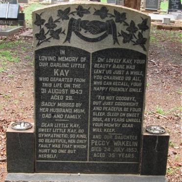 WAKELIN Kay -1943 :: WAKELIN Peggy -1953 
