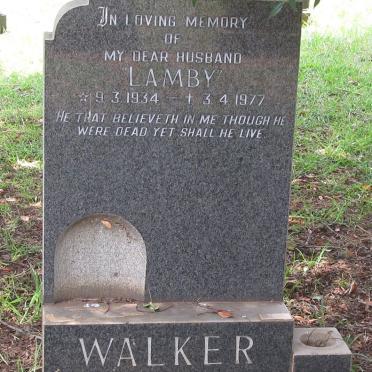 WALKER Lamby 1934-1977