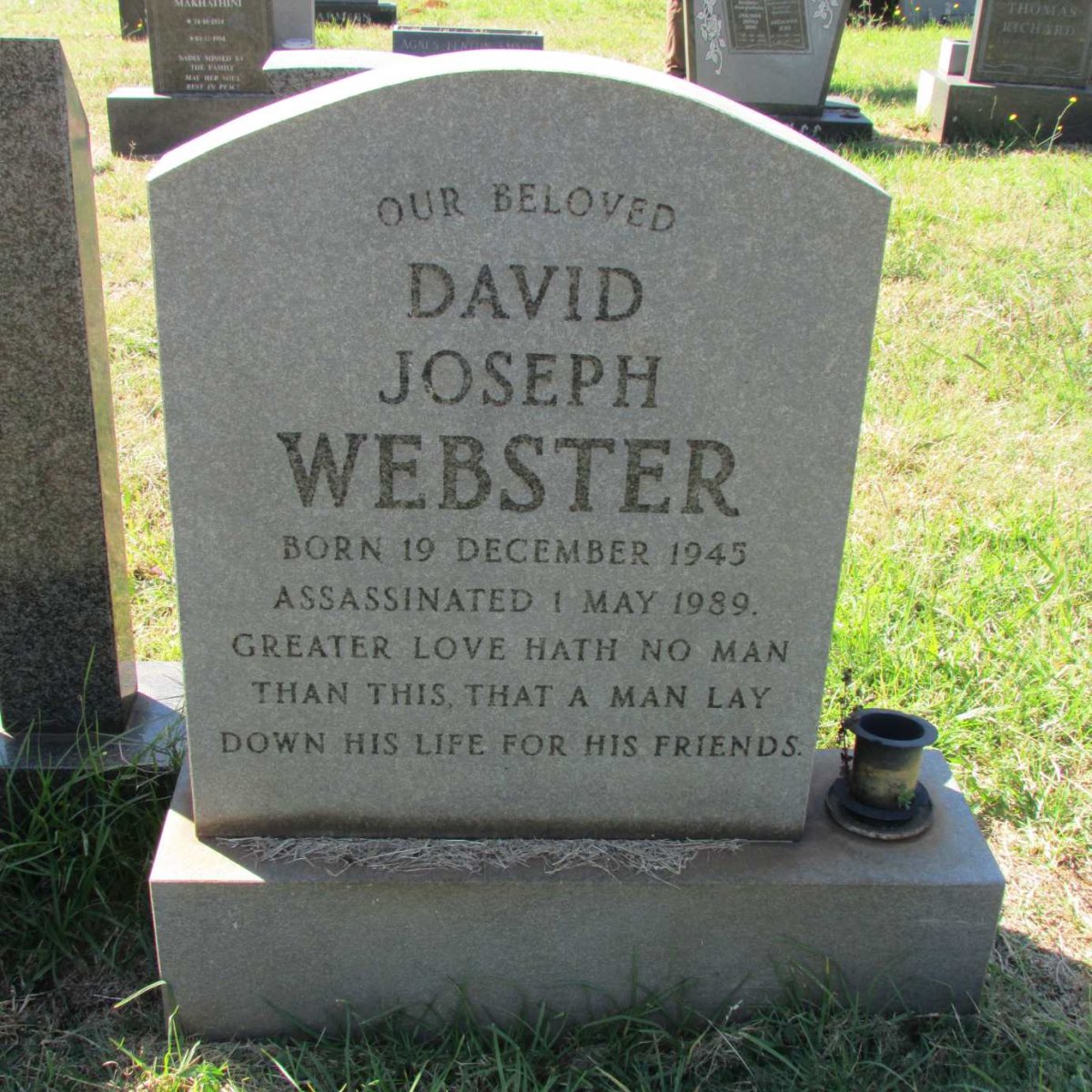 WEBSTER David Joseph 1945-1989