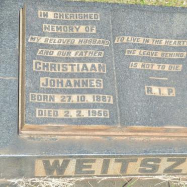 WEITSZ Christiaan Johannes 1887-1956