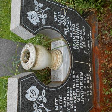 WESTHUIZEN George Jacobus, van 1917-1989 &amp; Martha Johanna Maria 1920-