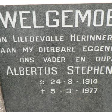 WELGEMOED Albertus Stephens 1914-1977